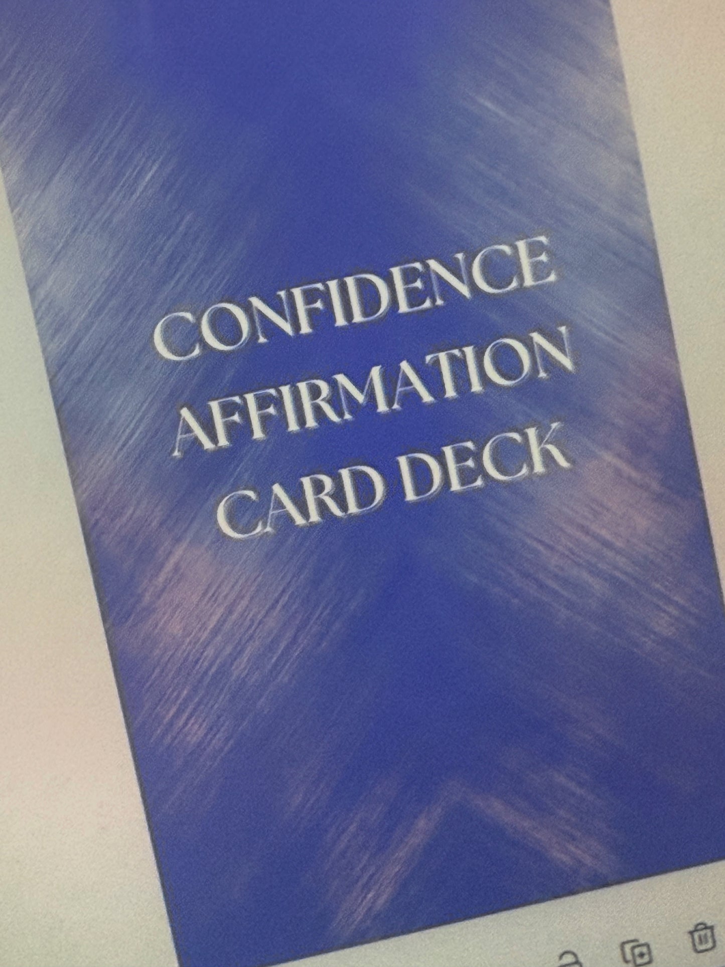 Confidence Affirmation Cards
