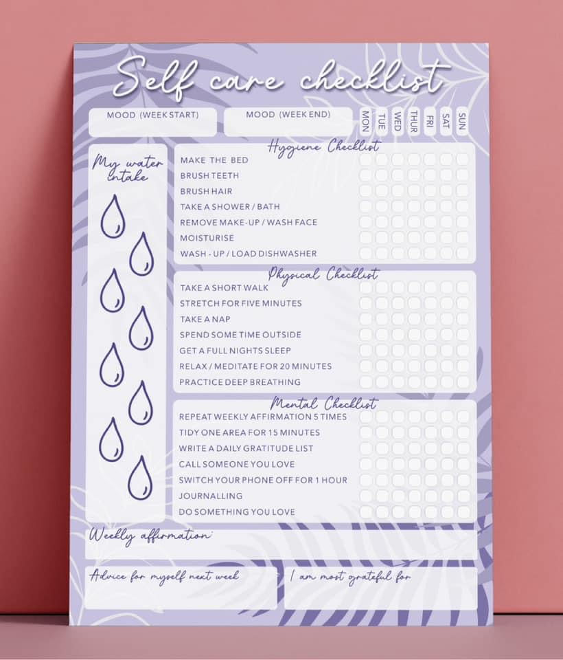 The Self Care Checklist