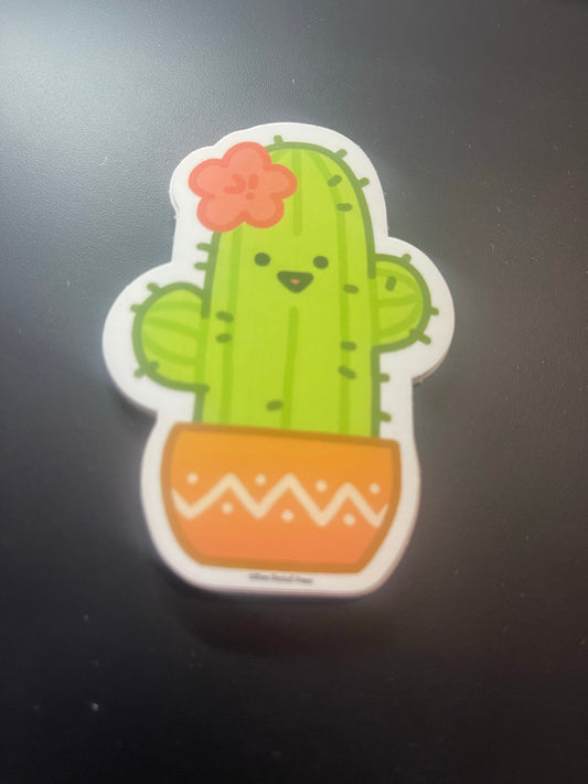 Cactus single vinyl sticker