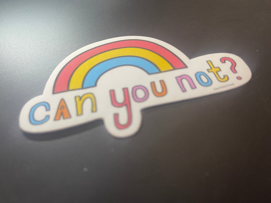 Can You Not? single vinyl sticker