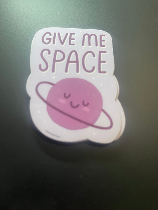 Give Me Space single vinyl sticker