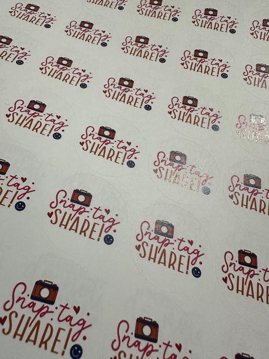 Snap Tag Share! Stickers