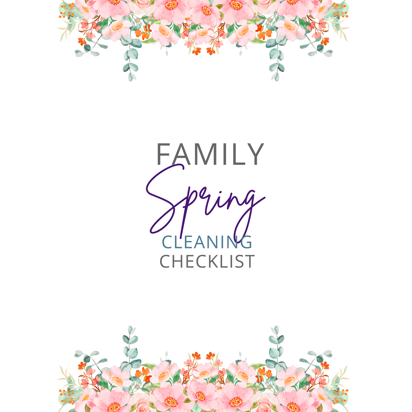 Family Spring Cleaning Checklist