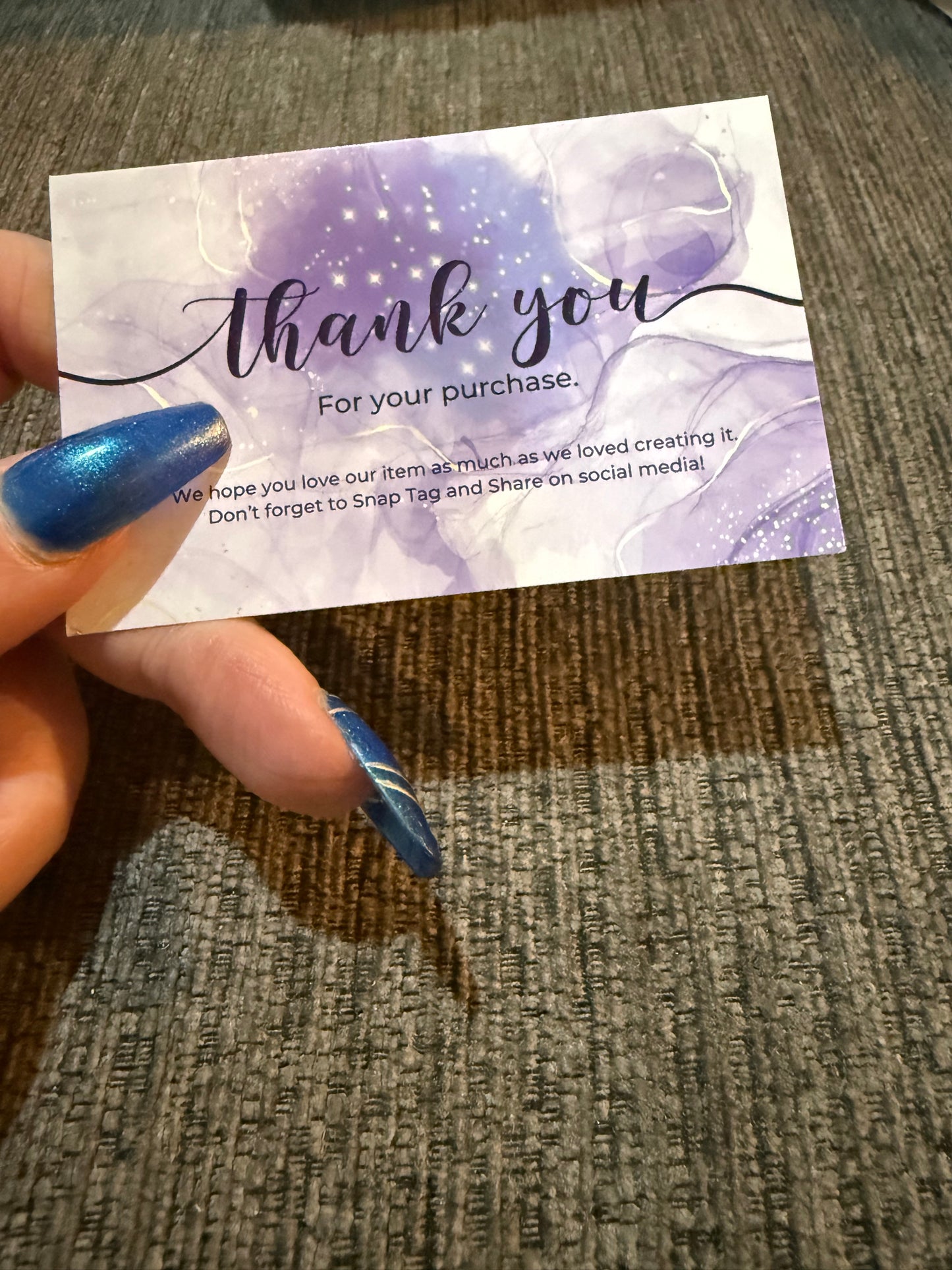 Purple Thank You Cards