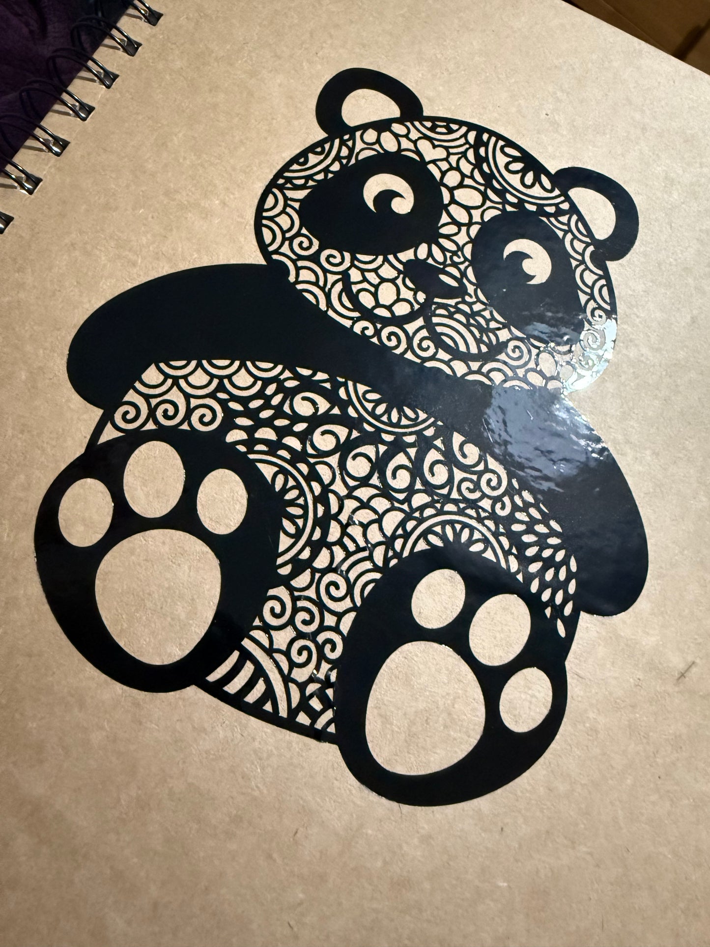 Panda Kraft Spiral Bound Notebook