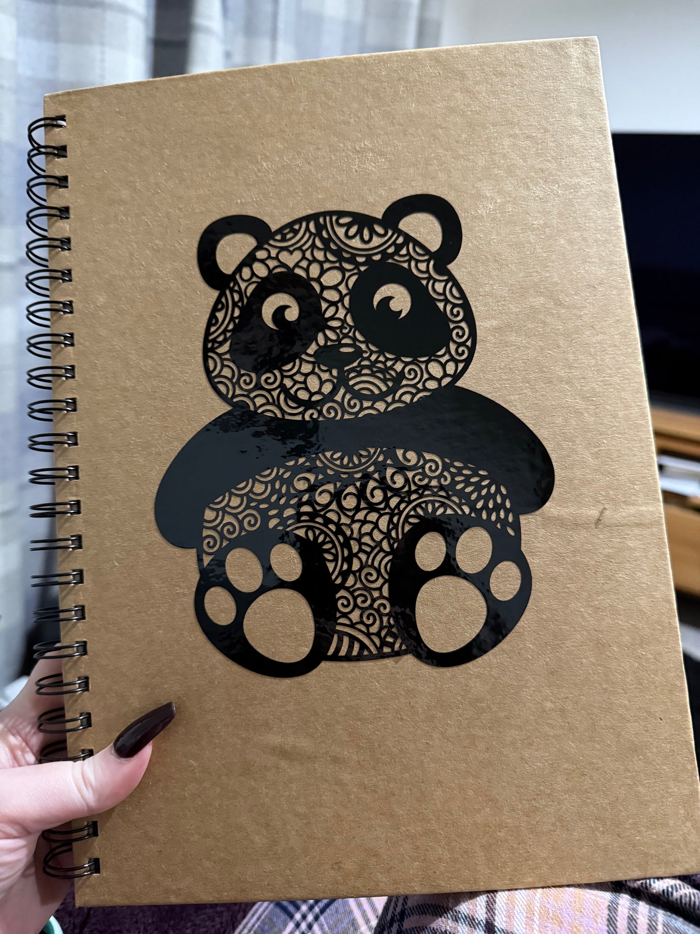 Panda Kraft Spiral Bound Notebook